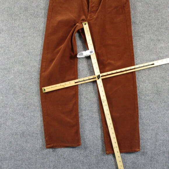 Mother Corduroy TOMCAT ANKLE Pants Women 30 Friar Brown Button Fly Stretch 31x28 - Picture 13 of 16
